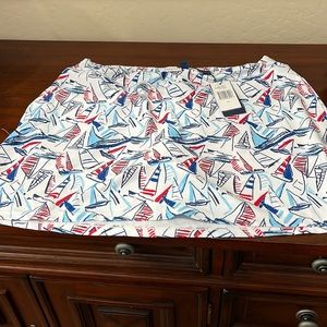 Cabana Life women’s skirt skirt size Medium cute sail boat design